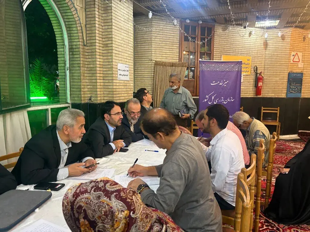 میز خدمت سازمان بازرسی کل کشور در مسجد نور برگزار شد