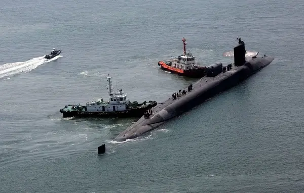 ورود دومین زیردریایی هسته‌ای آمریکا به آب‌های کره جنوبی