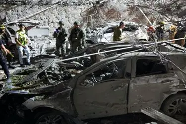  در یک ساعت گذشته، ده‌ها فروند موشک از ایران به‌سوی اسرائیل شلیک شد