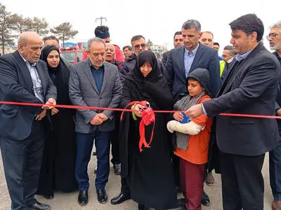 افتتاح بلوار آزادگان ناصرآباد در آبیک