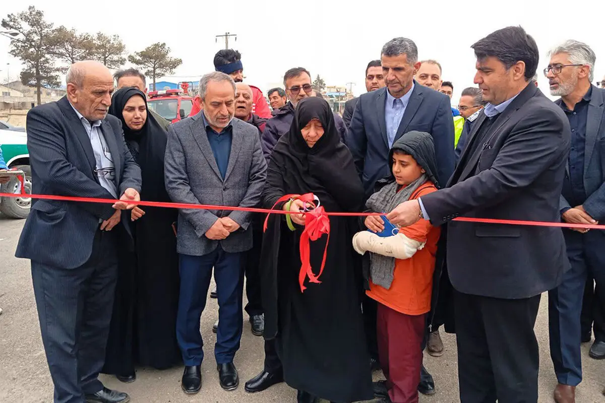 افتتاح بلوار آزادگان ناصرآباد در آبیک