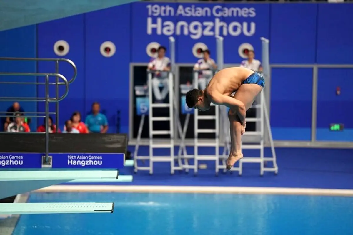 بازی های آسیایی هانگژو؛ پایان کار تنها نماینده شیرجه با عنوان دهمی تخته ۱۰ متر
