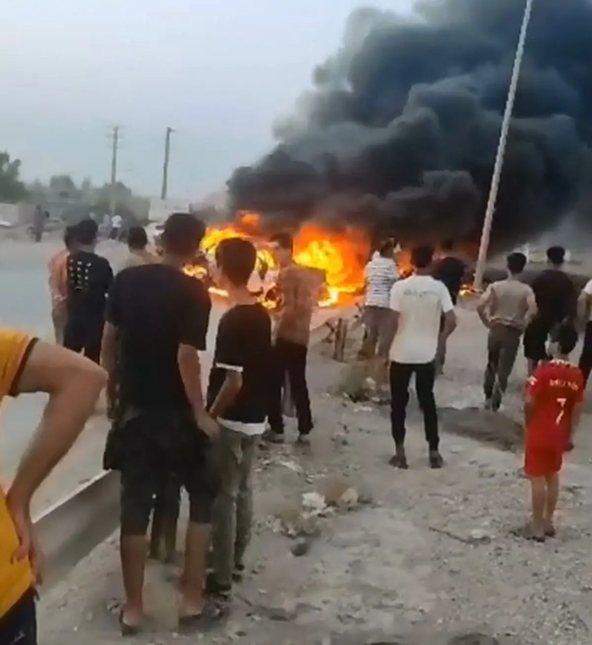 سوخت‌کشی که ۹ نفر را به کام مرگ کشاند + فیلم