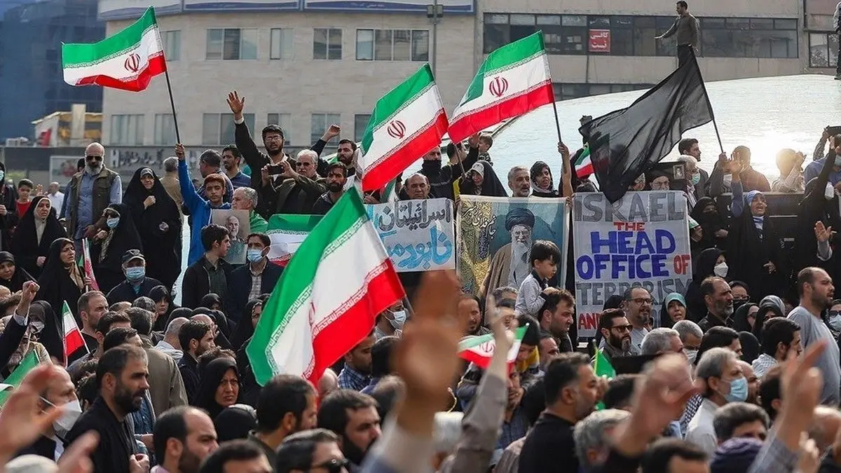 تجمع تهرانی‌ها در محکومیت اقدامات آمریکا و رژیم صهیونیستی علیه ملت ایران + تصاویر