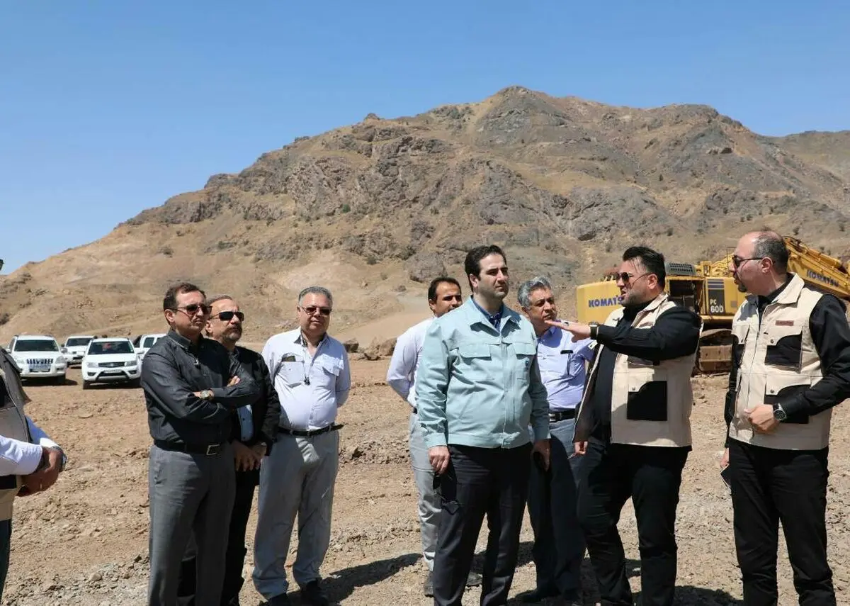 مدیرعامل جدید فولاد خراسان از محل احداث پروژه کنسانتره سنگان بازدید کرد