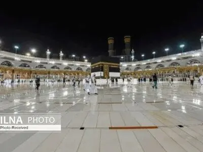ویدئو/تصاویری از مراسم حج در عربستان با رعایت فاصله اجتماعی و استفاده از ماسک