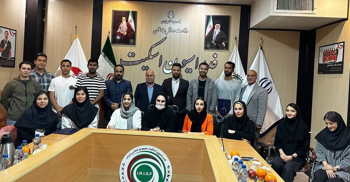 مراسم تجلیل از مدال آوران و قهرمانان اسکیت برگزار شد 

