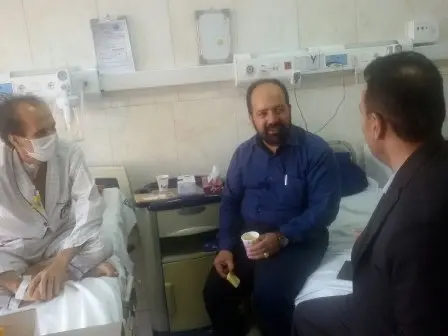 عیادت مدیرعامل خبرگزاری ایلنا از جنگلبان بویراحمد