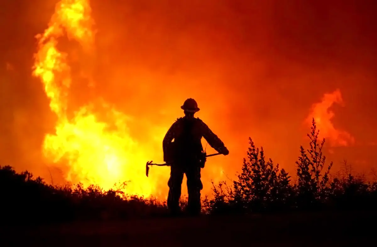 ایلیوشین ۷۶ هوافضای سپاه آماده برای اطفای حریق جنگل الیت چالوس
