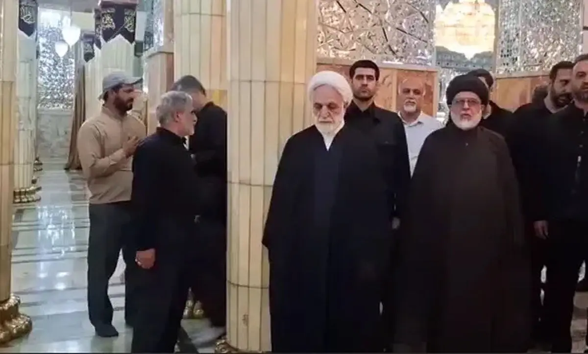 حضور رئیس قوه قضاییه در مراسم تشییع پیکر آیت‌الله‌شبیری‌زنجانی