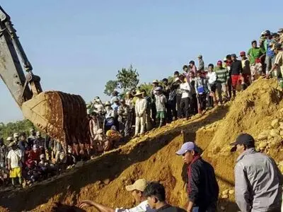 حادثه در معدن سنگ یشم در میانمار
