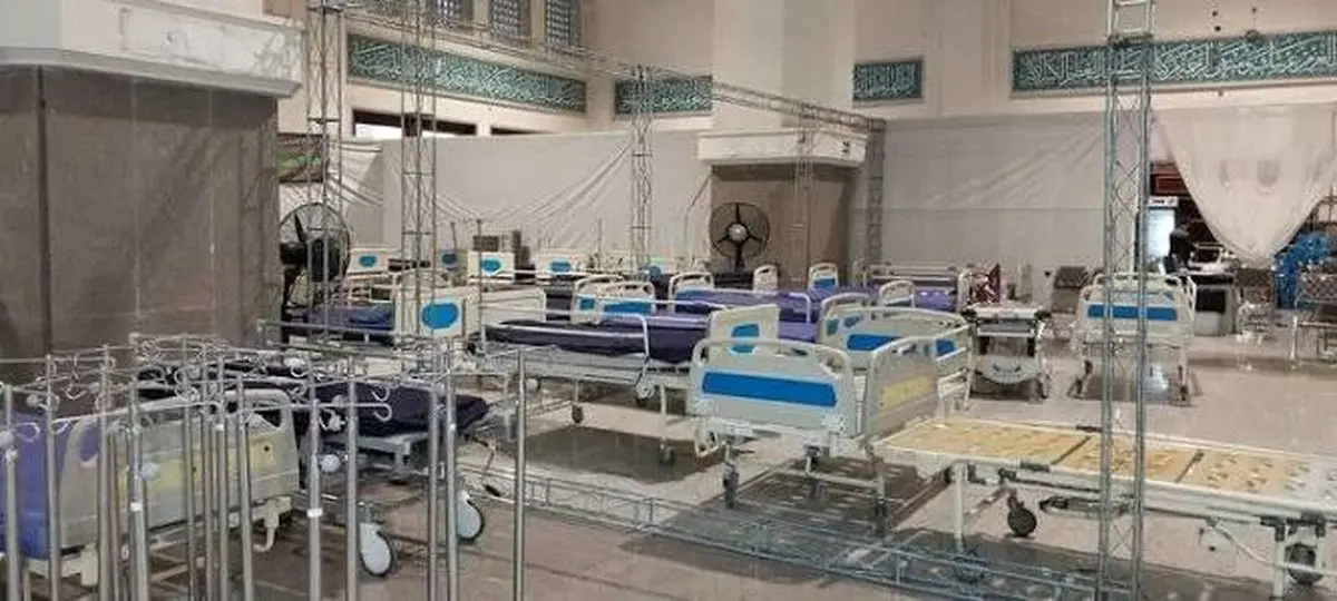 تجهیز بیمارستان صحرایی شهدای سلامت به ۱۳۰ تخت بستری 