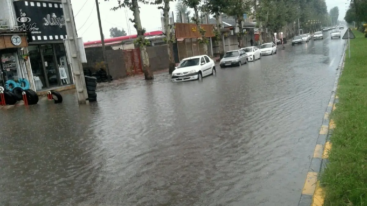 هواشناسی مازندران درباره احتمال آب‌گرفتگی معابر هشدار داد