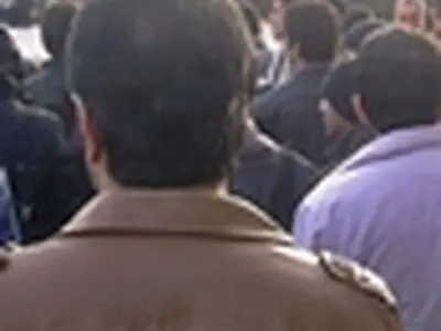 تجمع اعتراضی ۶۰۰ کارگر پلی اکریل اصفهان / تصویر