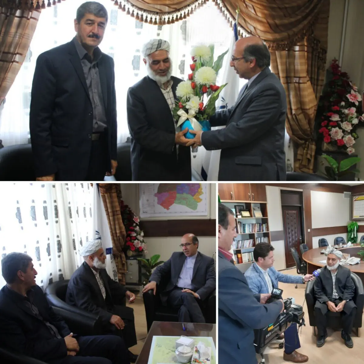 دلجویی فرماندار شیروان از پیرمرد دستفروش 