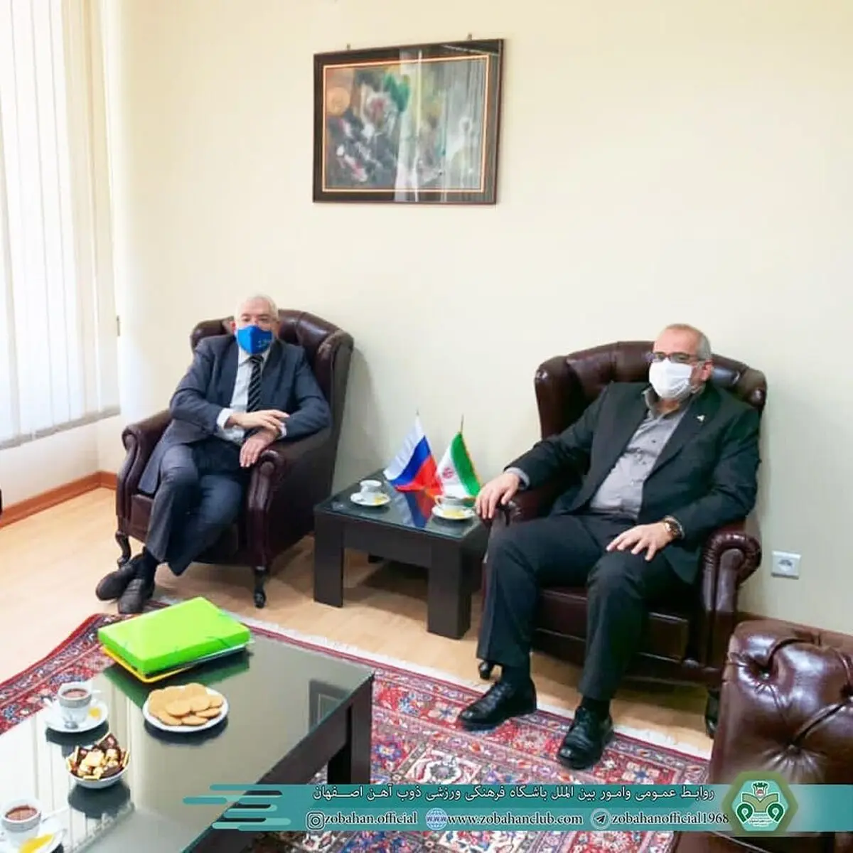 دیدار مدیر عامل باشگاه و سرکنسول روسیه در اصفهان
