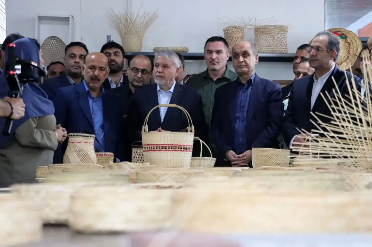 وزیر صنایع دستی از یک کارگاه تولید صنایع دستی در لیالستان بازدید کرد