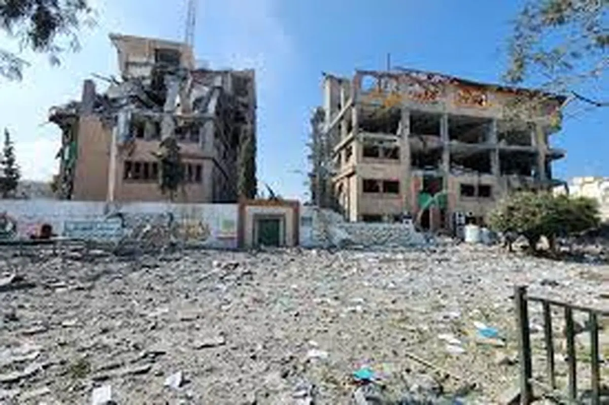 بمباران شدید دانشگاه اسلامی غزه وابسته به الازهر مصر 