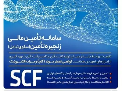 تامین مالی سریع و آسان واحدهای تولیدی با سامانه SCF بانک رفاه کارگران