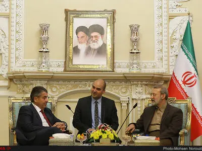 دیدار زیگمار گابریل ، وزیر خارجه سابق آلمان با علی لاریجانی