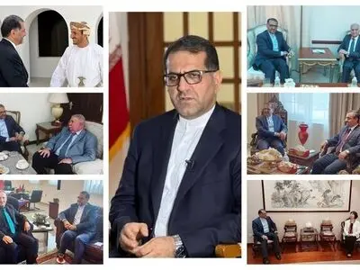 رایزنی‌های سفیر ایران با معاون وزیر امور خارجه عمان در مورد تحولات فلسطین