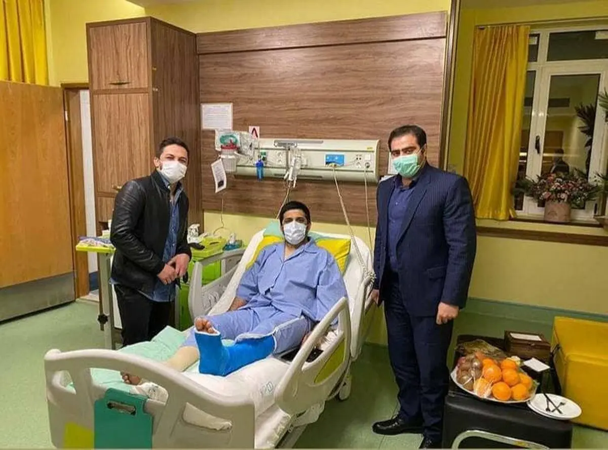 عیادت رییس سازمان لیگ کشتی از علیرضا دبیر