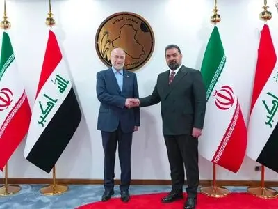 خلال لقائه رئيس مجلس النواب العراقي؛ قاليباف: تعزيز العلاقات الاقتصادية الايرانية-العراقية ضروري بقدر العلاقات السياسية والثقافية