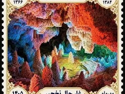 رونمایی از تمبر یادبود غار 70 میلیون ساله چال‌نخجیر دلیجان