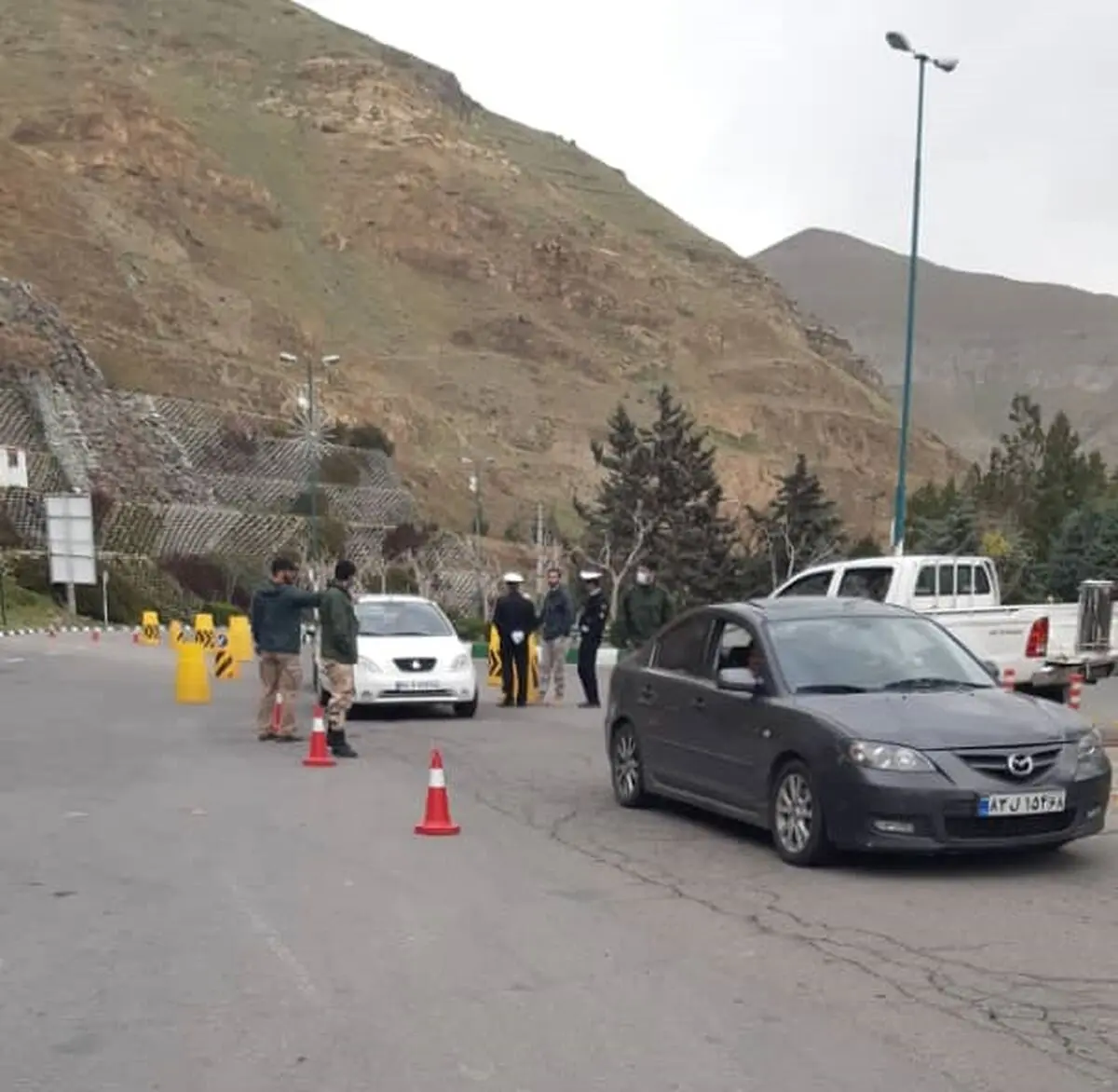 اجرای طرح کنترل عبور و مرور در جاده چالوس