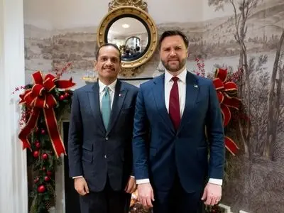 نخست وزیر قطر با معاون ترامپ دیدار کرد