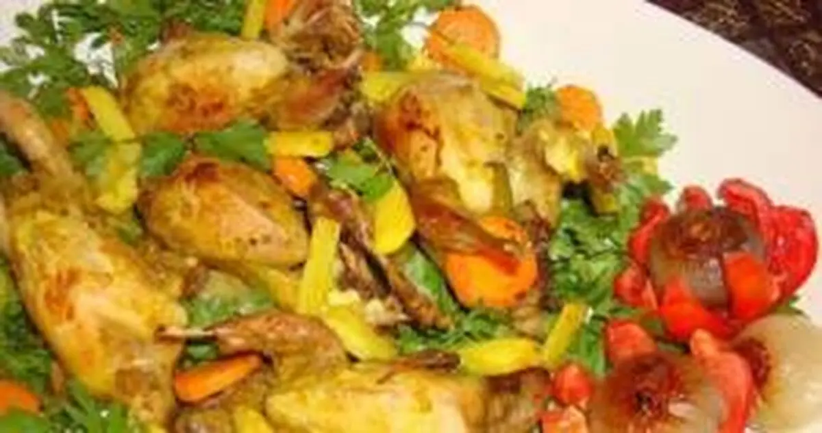 طرز تهیه خوراک بلدرچین در فر