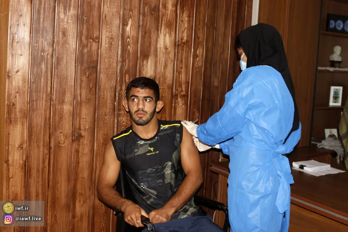 ملی‌پوشان کشتی واکسینه شدند