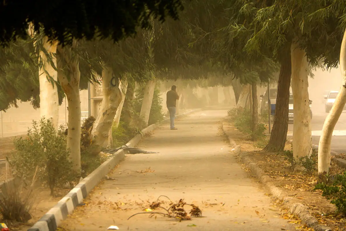 خسارت به ۱۶ خودرو در پی وقوع تندباد در اصفهان 