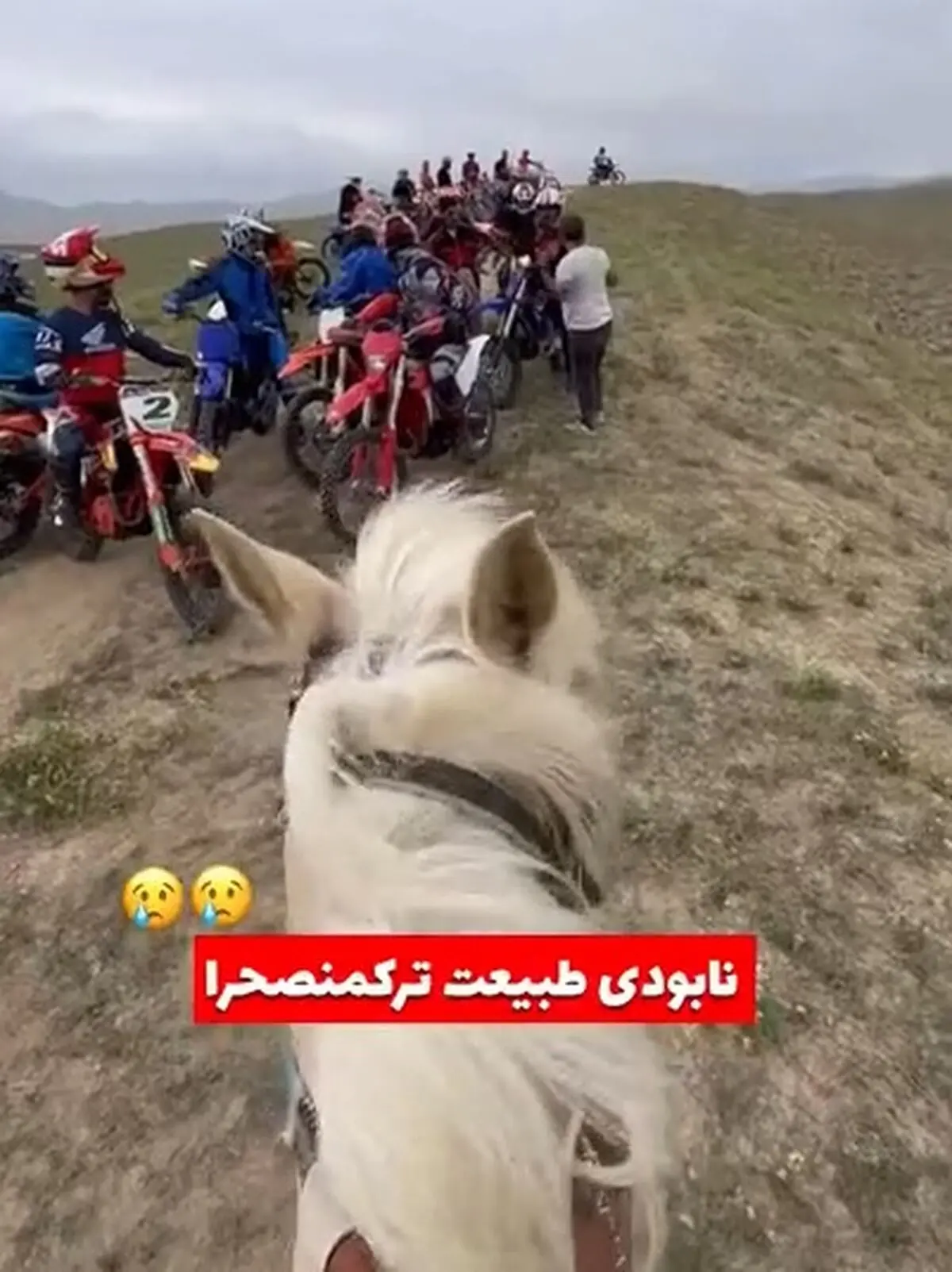 ورود موتورسواران به مراتع خالدنبی ممنوع شد + فیلم