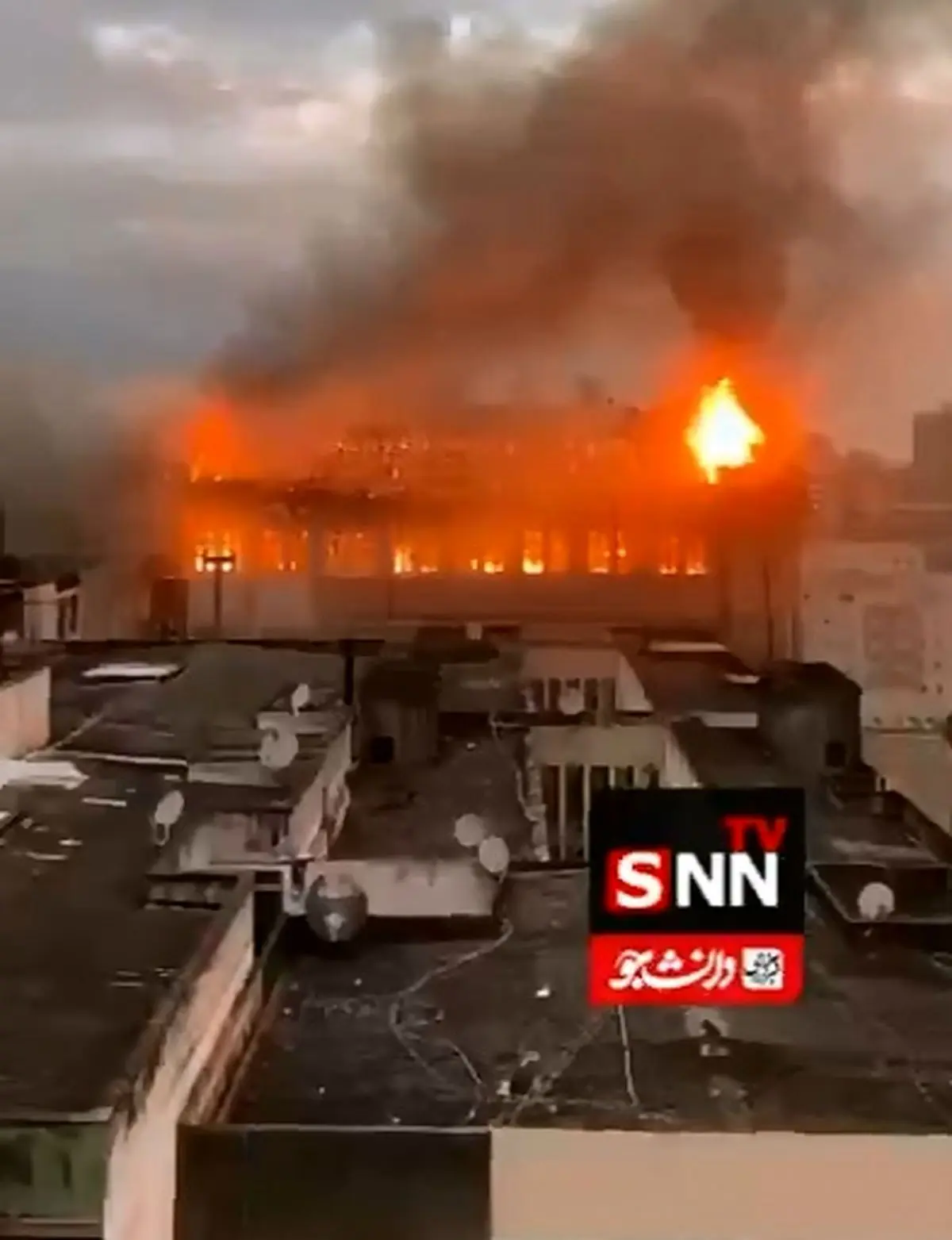 آتش‌سوزی گسترده در یک مدرسه در برزیل + فیلم