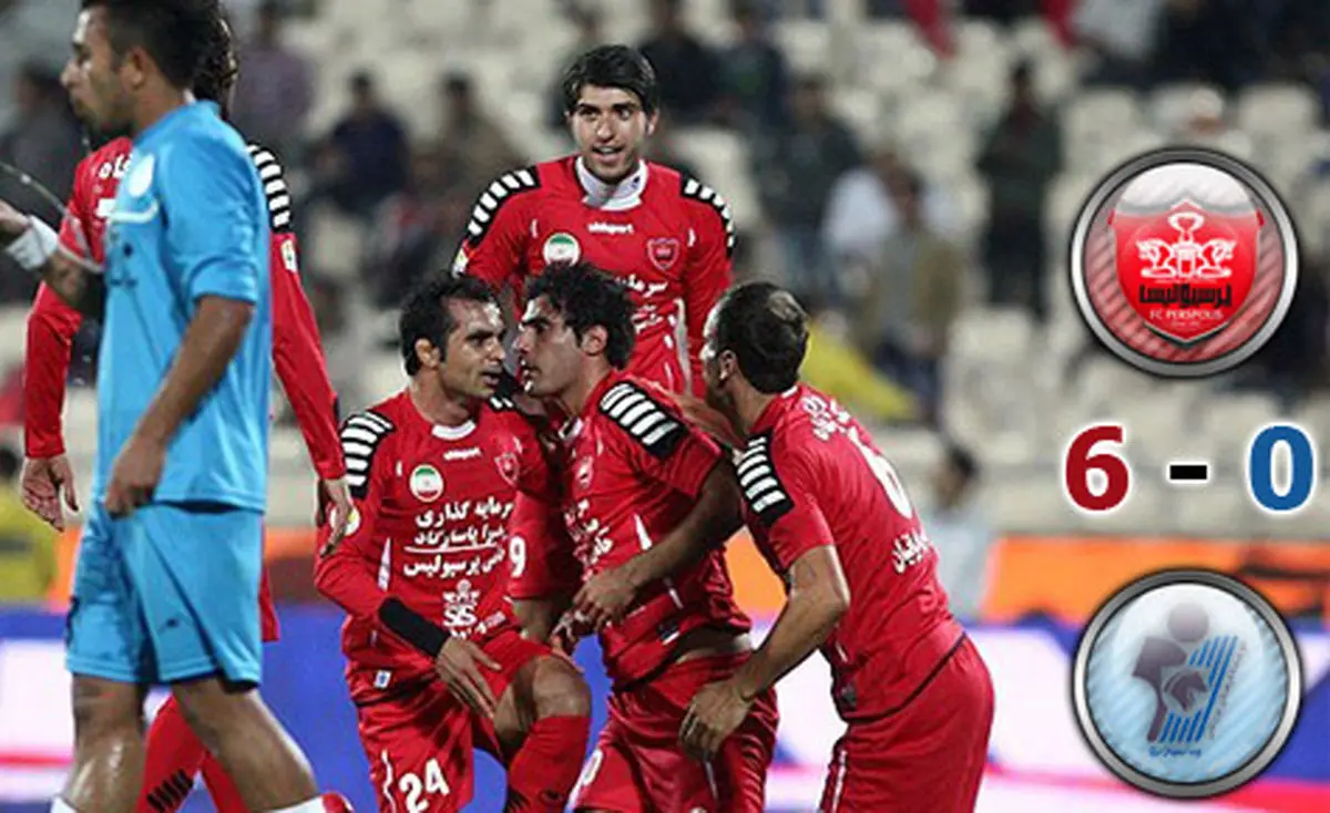 خلاصه بازی پرسپولیس 6 - پیکان صفر