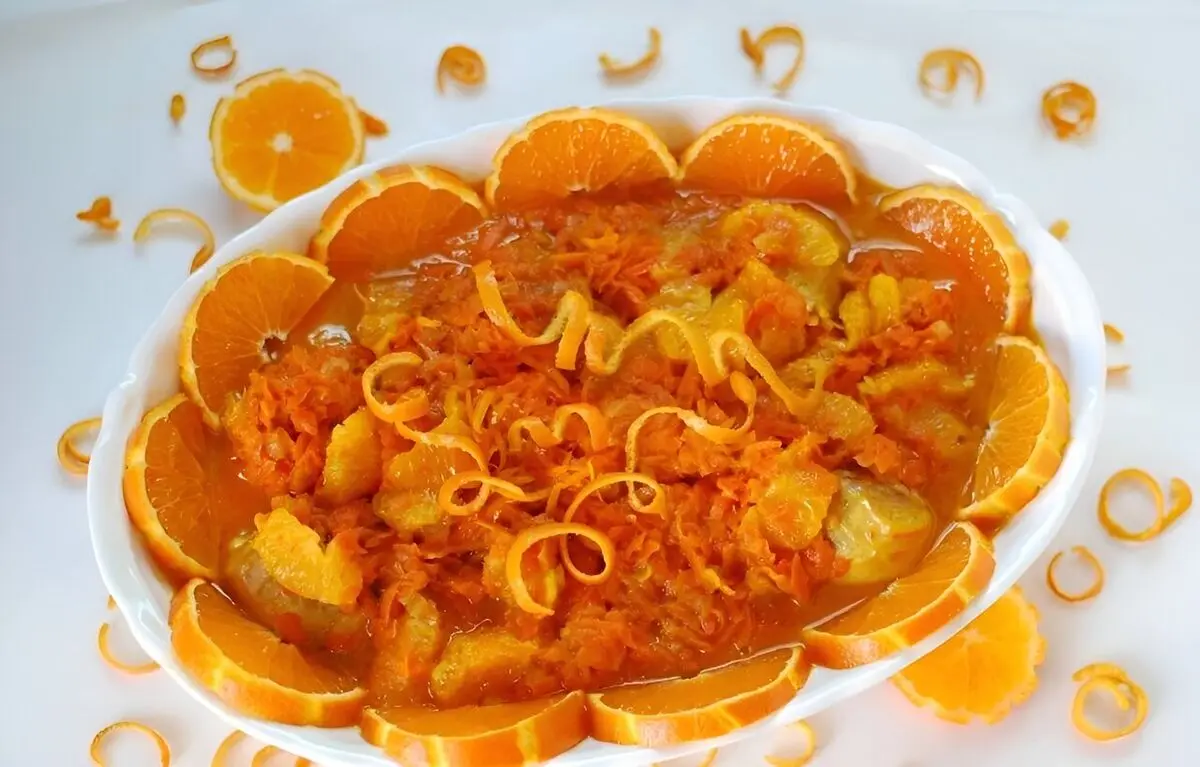 جادوی نارنگی در خورشت مرغ 