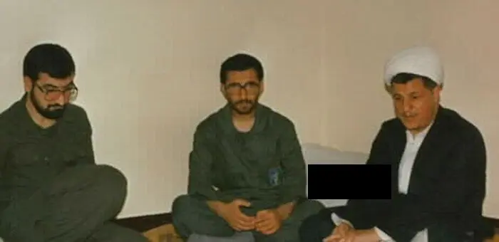 عکس/ هاشمی رفسنجانی و سردار علایی در یک قرارگاه 