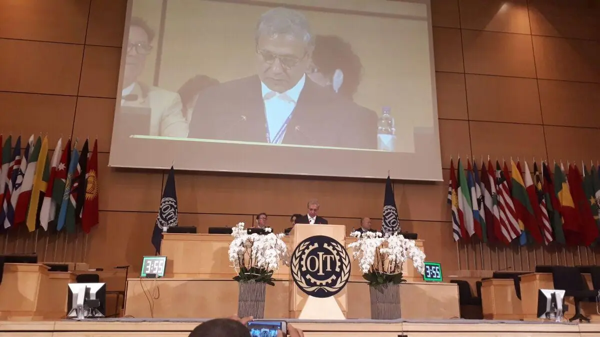 سخنان علی ربیعی در اختتامیه ILO در ژنو
