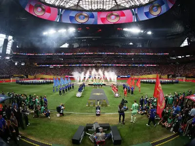 نمایی از ورزشگاه مرسدس بنز میزان جام جهانی 2026 (ویدئو)