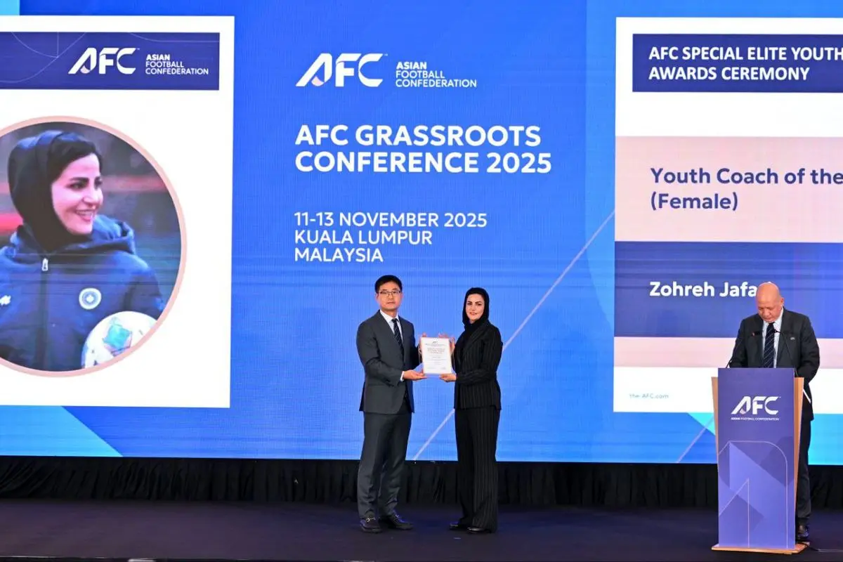 زهره جعفری مربی زن جوان سال آسیا ۲۰۲۵ شد