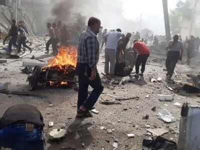 کشته شدن ۳ غیر نظامی در پی انفجار انبار مهمات در حومه حلب

