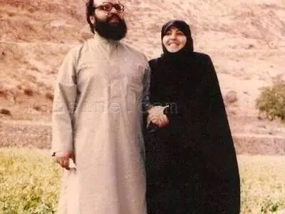 عکس :دبیرکل حزب الله لبنان و همسرش 