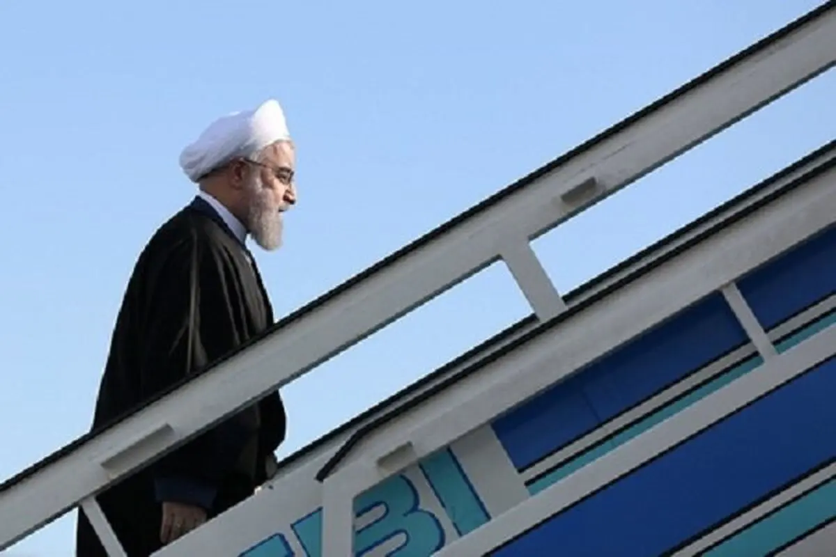 روحانی تهران را به مقصد باکو ترک کرد