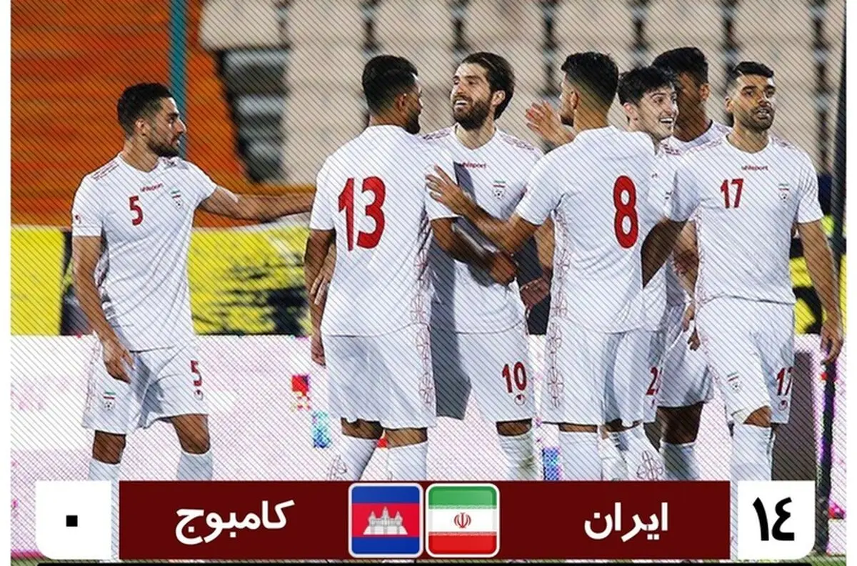 ویدیو: تمامی 14 گل تیم ملی ایران در مصاف با کامبوج
