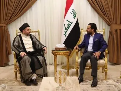 تاکید حلبوسی و رهبر جریان حکمت عراق بر لزوم تسریع در روند تشکیل دولت