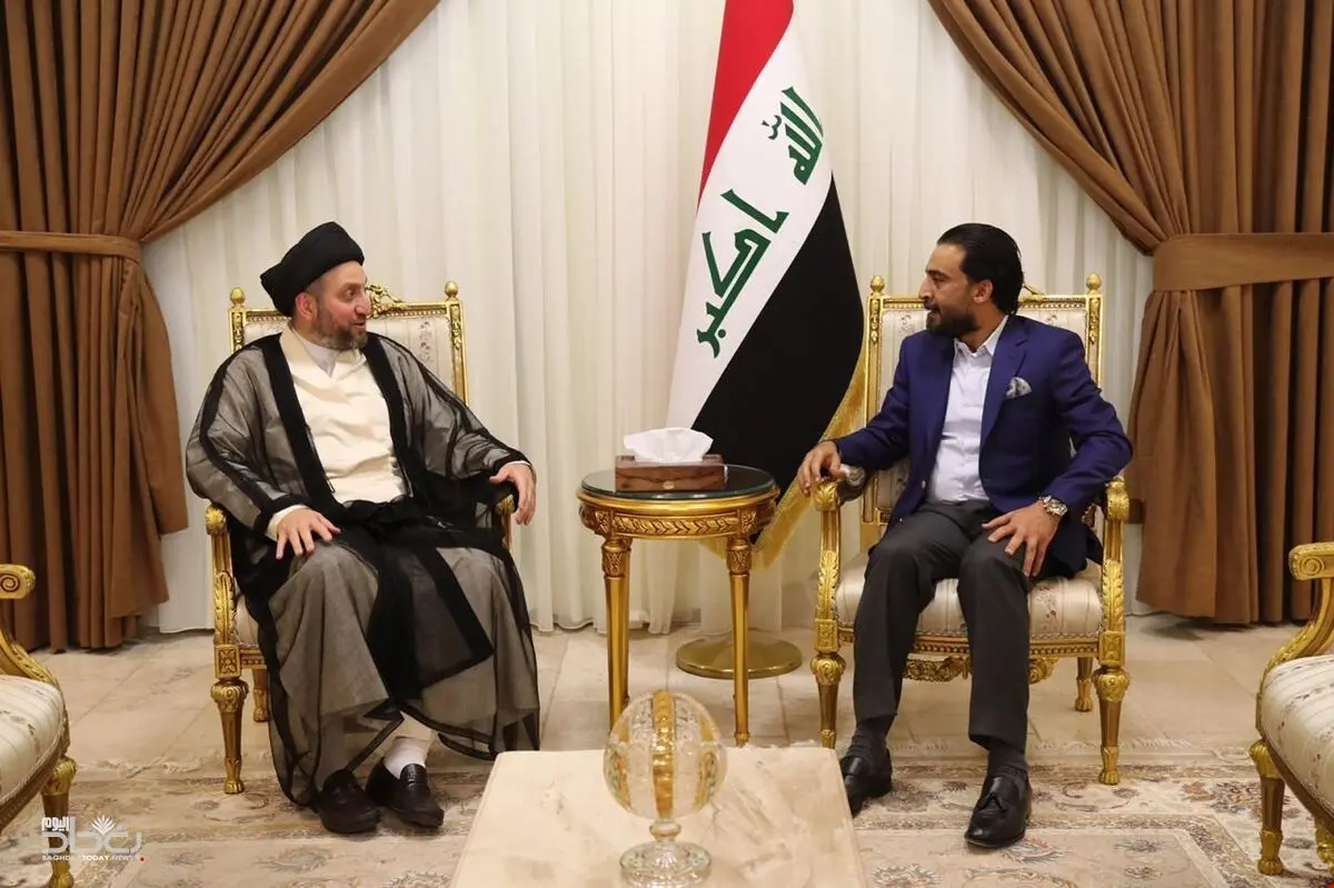 تاکید حلبوسی و رهبر جریان حکمت عراق بر لزوم تسریع در روند تشکیل دولت