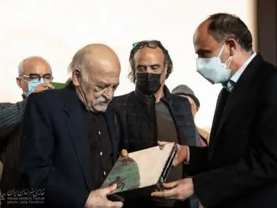 جشن زادروز علی‌اکبر صادقی در خانه هنرمندان برپا شد/ خواب کودکانی را نقاشی می‌کنم که پدرانشان شهید شدند
