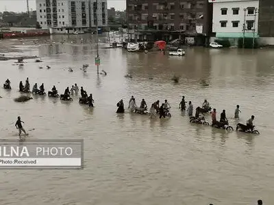 ویدئو/ تصاویری از سیل‌ ویرانگر در پاکستان