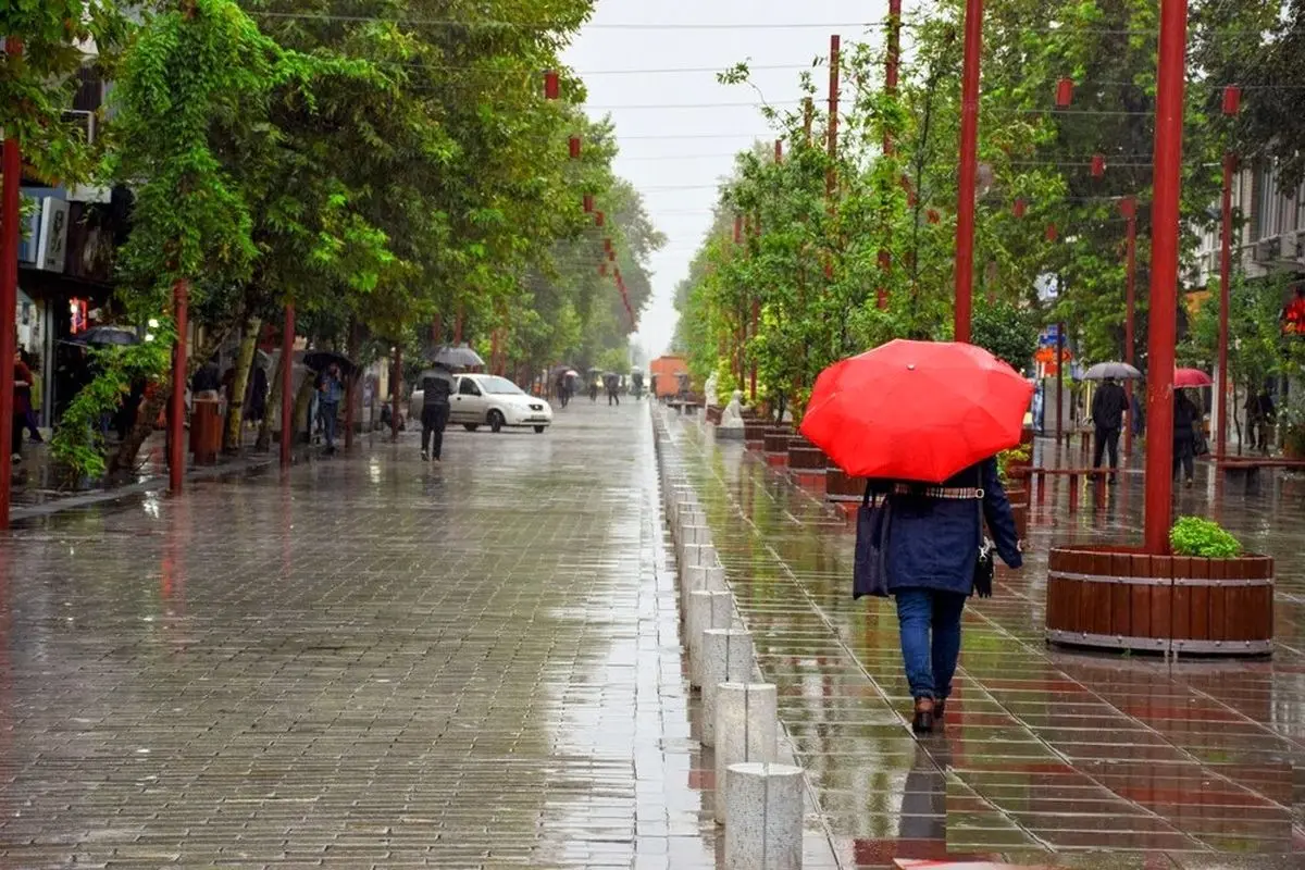 افزایش ابر و بارش باران در ۵ استان کشور